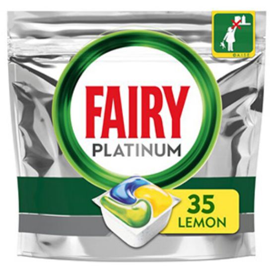 Picture of Fairy Dishwash Tabs Platinum Lemon 35s x5